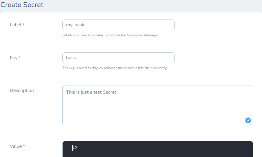 Showcase Dashboard